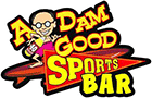 A Dam Good Sports Bar Logo